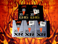 JVC 5 VHS-C Video Tapes 20 Minute New Sealed TC-20 XR / EHG