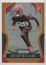2019 Panini Prizm Rookies Orange Prizm 248/249 Greedy Williams #315 he4