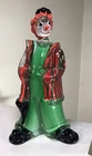 VINTAGE LARGE MURANO GLASS CLOWN SCULPTURE ALFREDO BARBINI UMBRELLA 13"