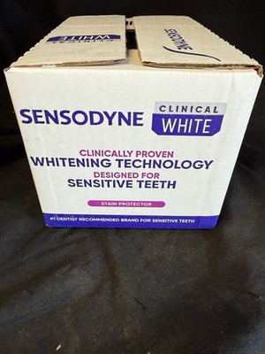 Sensodyne Clinical White Stain Protector 50 .08 oz Travel Tubes  Exp 8-27
