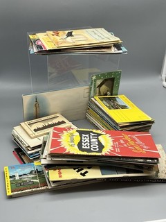 Vintage Ephemera Lot Postcards Travel Guides