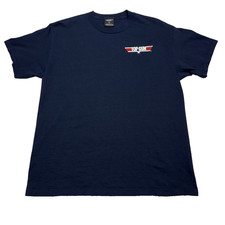 Top Gun Tee Shirt Mens Large Blue Wingman Movie Promo Made in USA Vintage Y2K