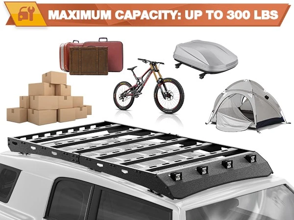 Top Rack For Toyota FJ Cruiser 2006-2014 Steel Roof Rack Basket Cargo — 第 4/4 张图片