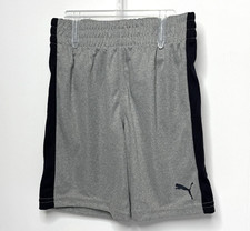 PUMA Toddler Boys Athletic Light Heather Grey Elastic Waist Shorts Size 4T NEW