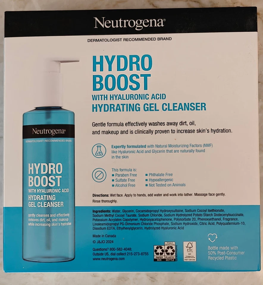 Neutrogena Hydro Boost Hydrating Gel Cleanser 7.8oz - Image 2 of 3