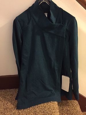 NWT Lululemon Coast Wrap II SZ 4 HALA Heathered Alberta Lake  READ INTL SHIP
