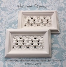 Victorian Decorative Handmade Plaster Air Vent Cover-280mm X 178mm(Pair)