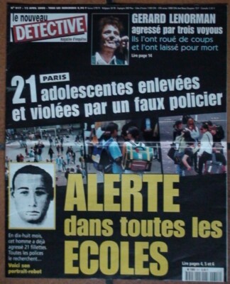 Zeitung DETEKTIV PARIS GERARD LENORMAN JACQUES MESRINE MARC DUTROUX YUN CHEN