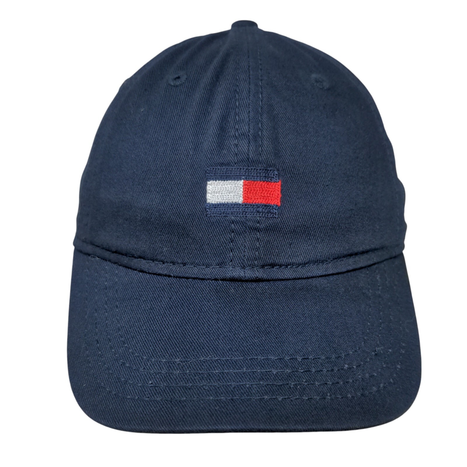 Tommy Hilfiger Strapback Hat Blue One Size Adjustable Embroidered Vented Holes