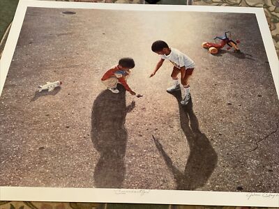 Jimi Claybrooks ''CURIOSITY'' Lithograph SIGNED. Numbered. 725/950. 21 x 25.5 