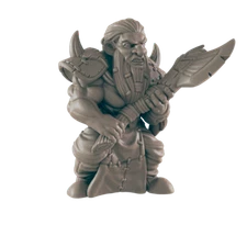 Barbarian Dwarf Male - Everyday Heroes - Minis - EC3D - - Dungeons & Dragons - R