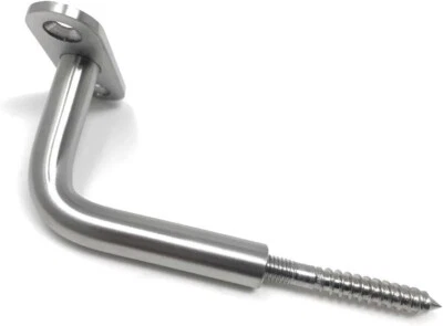 BAYRAM Handlaufträger Edelstahl Handlaufhalter Wandhalter Flach mit M8 Stockschraube