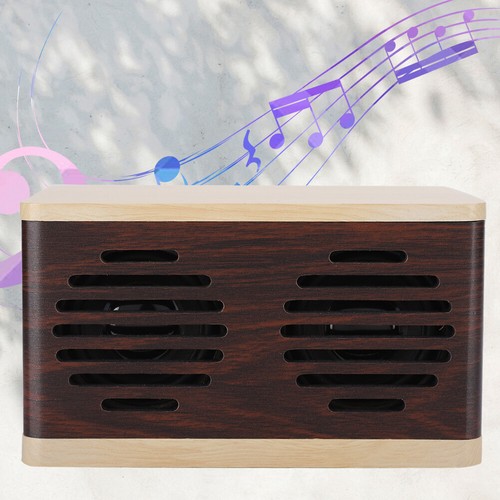 D7 Splicing Wood Grain Subwoofer Mini Bt Speaker With And Charging Ca HEN - Picture 12 of 12