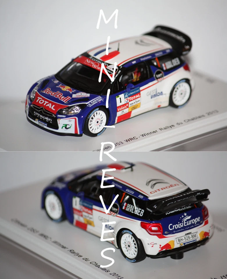 Spark Citroën DS3 WRC Rallye du Chablais 2013 S. Loeb 1/43 SF068 - Photo 1/1