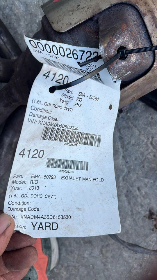 ✅ KIA RIO 2017 colector de escape OEM Foto 3 de 3