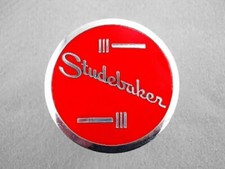 Vintage Studebaker Brass Chrome Badge Emblem
