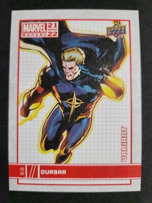  2021-22 Marvel Annual Quasar Canvas Variant Parallel Card #68