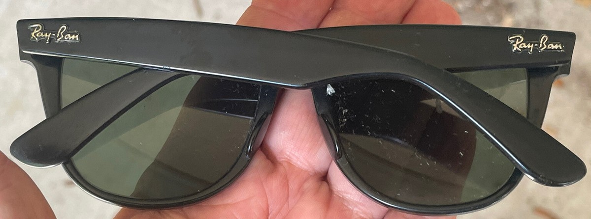 Vintage B&L RAY-BAN USA L1724 VTAS Black Ebony Wayfarer 2