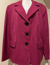 LE SUIT SEPARATES Womens Snow Orchid Career Blazer Jacket NWT - Sz 20W