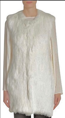 Theory Fur Vest Petite -Theory Fadri Blithe White Fur F100405 $1405