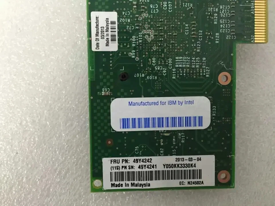 IBM 49Y4242 49Y4241 Intel I340-T4 Quad Port Ethernet Gigabit PCI Network Adapter - Image 3 of 3