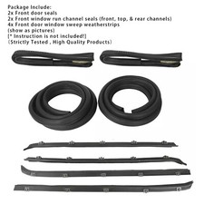 Door Window Weatherstrip Seals Set Kit For Chevy GMC C10 K10 1982-1991 ZA