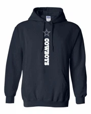 Dallas Cowboys Vertical Hoodie - Sizes S-5XL Free Shipping