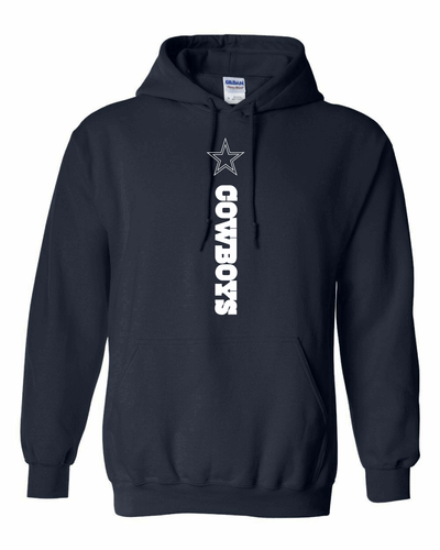 Dallas Cowboys Vertical Hoodie - Sizes S-5XL Free Shipping - Picture 1 of 7