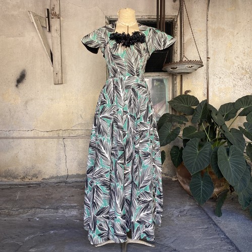 Cotton Maxi Dress \u0026 Bolero Silk Flowers 