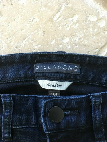 BILLABONG WOMENS SEEKER SKINNY LEG JEANS, SIZE 24, COTTON BLEND, BLUE #2741 - Picture 4 of 7