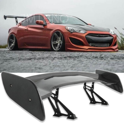For Hyundai Genesis Coupe 57'' Rear Trunk Spoiler Racing GT Wing Lip Carbon Fiber