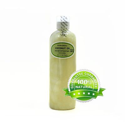 12 Oz Premium 100% Pure Organic Cold Pressed Best Extra Virgin Coconut Oil 