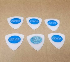 Lot Of 6 Cool 1.00mm Juratex Triangle Guitar Picks AcetalPolymer Sand Grip