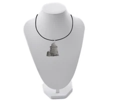 Light House 2.5x3.7cm gt283 English Pewter On 18" Black Cord Necklace