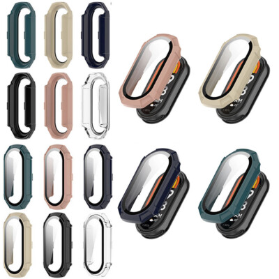 PC + Tempered Glass Watch Protective Case Shell Screen Cover for Mi Band 9/9 NFC