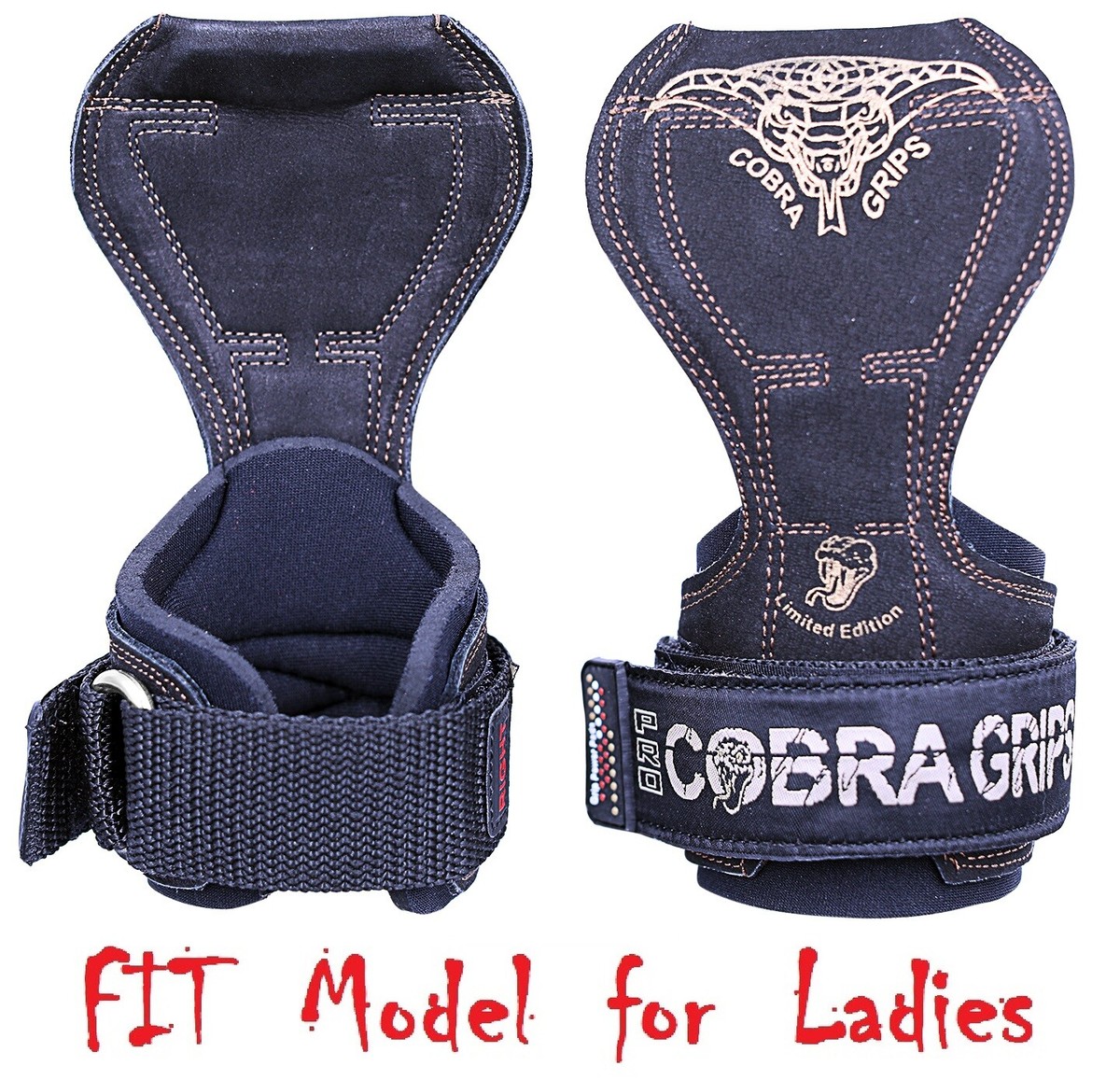 その他ジム・トレーニング用品 (BLACK RUBBER) - COBRA GRIPS FIT WEIGHT LIFTING GLOVES, HEAVY DUTY STRAPS, ALTERNATIVE TO POWER LIFTING HOOKS, POWER LIFTING, Cobra Grips PRO Weightlifting Straps Gloves Power Lifting Metal
