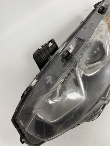 2016-2020 Honda Civic Left Driver Side Headlight Halogen Chrome OEM 33150TBAA01 - Picture 2 of 9