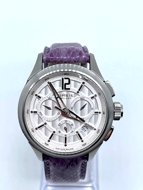 New Breil Milano Womens Chronograph White Dail Purple  display picture 1
