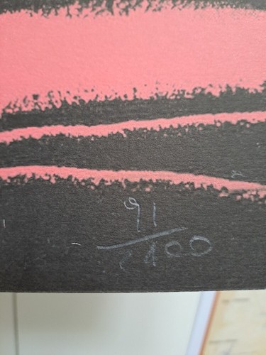 1980s Andy Warhol Signed Limited Edition Lithograph - Vesuvius - Picture 3 of 5