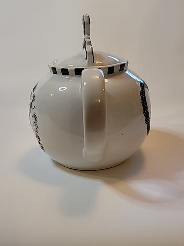 Children Of The Inner Light Teapot Family Black & White Ceramic Marci by Enesco - Picture 10 of 24