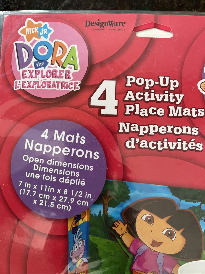 Pack Of 4 Dora The Explorer Pop Up Activity Place Mats - Image 3 of 4