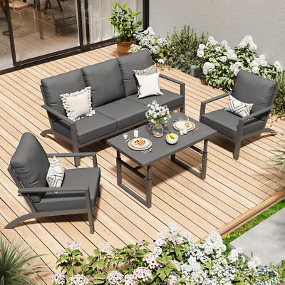 Aluminum Patio Furniture Set Outdoor Sectional Set Adirondack