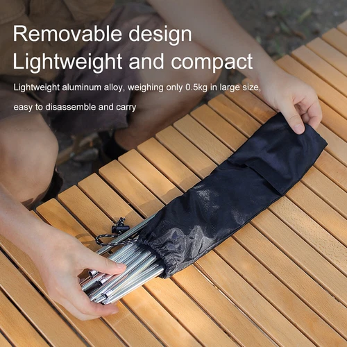 Treppiede falò da campeggio treppiede da cucina portatile da esterno attrezzatura da cucina picnic - Foto 5 di 23