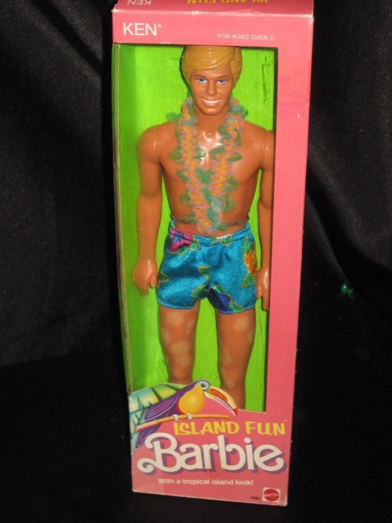 Barbie 1987, Perfume Giving ken Fabriqué en Malaisie NRFB x