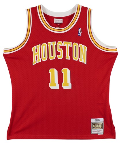 Rockets Yao Ming Signed Red M&N 2004-05 HWC Swingman Jersey BAS Witnessed - Picture 3 of 5