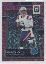 2022 Donruss Optic Rated Rookie Pink Velocity Prizm 7/79 Bailey Zappe #229 13c1