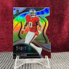 2023 Panini Select - Club Level YaYa Diaby #204 Black & Red Prizm Die-Cut (RC)