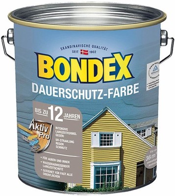 Holzfarbe Wetterschutzfarbe Dauerschutz-Holzfarbe 2,5L 11 Farben Holzschutzfarbe