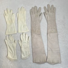 Vintage Ladies Gloves Size Small 6/7  DIRTY/STAINED 