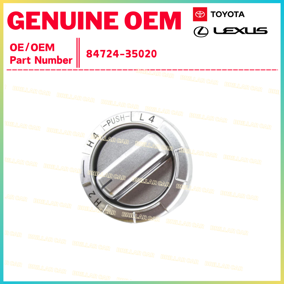 Toyota OEM Wheel Drive Control Switch 84724-35020 for 4Runner 4.0L